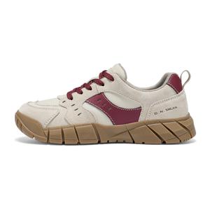 Устойчивые к истиранию легкие повседневные туфли с низким верхом, балансирующие покрой, женские GNSJ, Beige Red