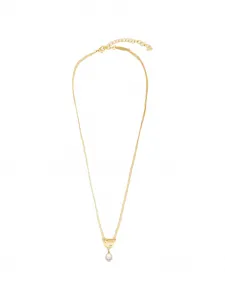 Жемчужное ожерелье Gancini Ferragamo, золотой