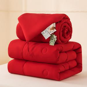 Fuanna Одеяло летнее односпальное 180х220 см, наполнитель из соевого волокна, вес 1,25 кг, цвет Haitanghua Red