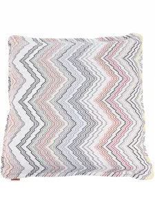 Жаккардовая подушка с узором зигзаг Missoni Home, нейтральный