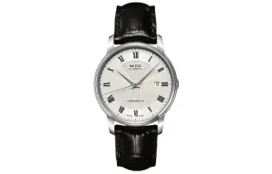 MIDO Часы Belem Cereli Series Automatic Mechanical Movement Men's Watch Watch Silver Dial, Silver White