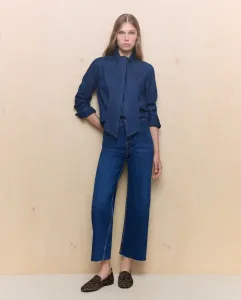 Джинсовые женские брюки-кюлоты Easy Wear, темно-синий