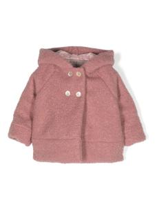 La Stupenderia куртка из шерпы с капюшоном, розовый