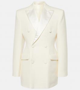 Мини-платье-блейзер из шерсти Wardrobe.Nyc, белый