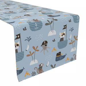 Настольная дорожка, 100 % полиэстер, 14x108 дюймов, пиратский дизайн.