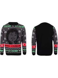 Свитер "Merry Chunkmas Jumper" черного цвета The Goonies