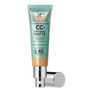 CC+ кремовая натуральная матирующая тональная основа с SPF 40 IT Cosmetics, Medium Tan