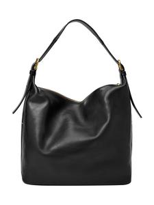 Женская кожаная сумка-хобо Fossil, черная, ZB1823001