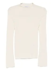 Вязаный свитер в рубчик Philo-Sofie, нейтральный