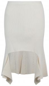 Трикотажная юбка в рубчик Givenchy, белый