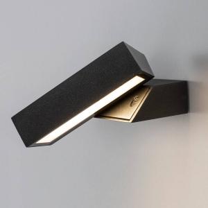 Уличный настенный светильник Nova Luce Brin, алюминий / прозрачное стекло - серый