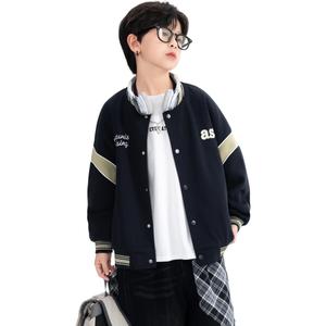 Детская куртка с воротником-стойкой EASTERN CAMEL, темно-синий