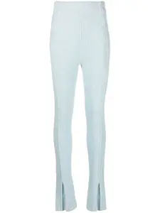 Трикотажные брюки с расклешенными манжетами ROTATE BIRGER CHRISTENSEN, синий