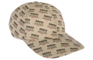 Кепка Gucci с принтом логотипа, бежевый