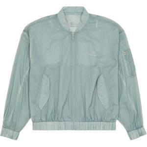 Бомбер Salomon Numbers Printed с принтом и молнией MM6 Maison Margiela, синий зеленый