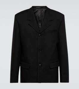 Однобортный пиджак Rox Nanushka, черный