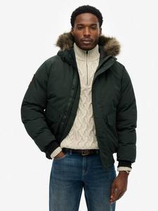 Эверест бомбер из искусственного меха Superdry, Cedar Dark Green