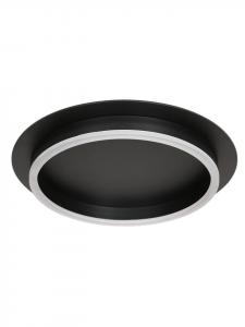 Потолочный светильник класса энергоэффективности F, Ø 32 x (В) 7,5 см, черного и белого цвета Licht-Erlebnisse