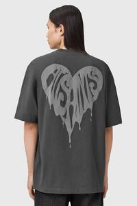 Футболка TRIP из хлопка Allsaints, серый