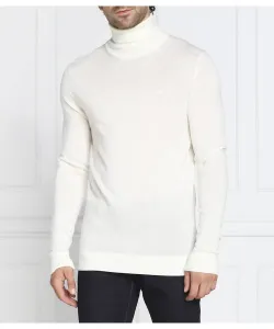 Шерстяная водолазка Slim fit Calvin Klein, белый