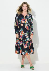 Платье MIAMODA MIDI WITH FLORAL , Black