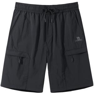 Прямые водонепроницаемые износостойкие 5/8 укороченные свободные карго-шорты Unisex CAMEL, Темно-оливковый