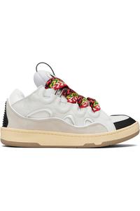 Lanvin Черные кожаные кроссовки Off- & Black