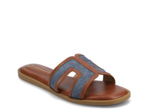 Сандалии Journee Primah Sandal, коричневый/синий