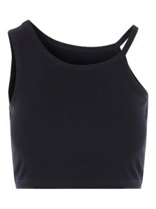 Топ из хлопкового джерси Y's, черный