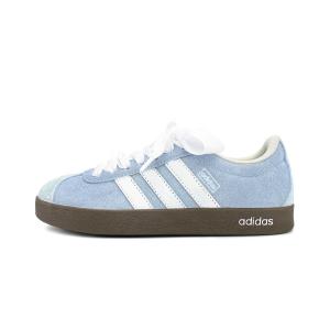 Кроссовки VL Court 2.0 German Army Trainers Unisex низкие бело-коричневые Adidas, сине-белые