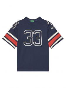 Футболка свободного кроя 3MI5C10OA United Colors Of Benetton, синий