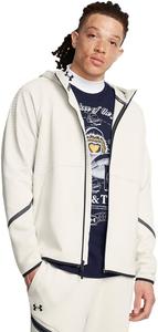 Толстовка Under Armour мужская Unstoppable Fleece Grid с молнией, (110) Summit White/Black