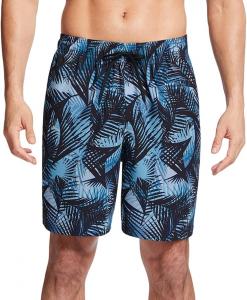 Мужские шорты для плавания с электробордом Under Armour, затягивающиеся на шнурок и эластичный пояс сзади, быстросохнущие, Black Graphic Palms