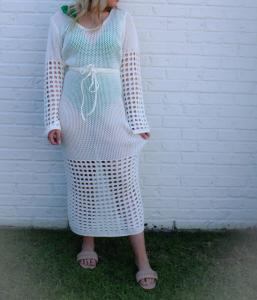 Платье-прикрытие Хилари в белом цвете Mustard Seed, белый