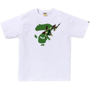 Футболка Bape Abc Camo Ape Face Sta A BATHING APE, белый