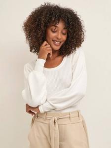 Джемпер с рукавами-фонариками Dora KAFFE, White