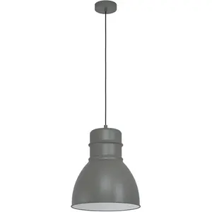 Подвесной светильник EBURY E27 1 шт. Подвесной светильник из стали - без учета лампы E27 - 60 Вт Eglo, серый/белый