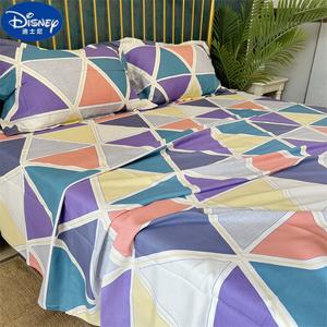 Disney Простыня 240х240 см из бамбукового волокна, цвет Colorful Triangle, трехкомпонентный набор