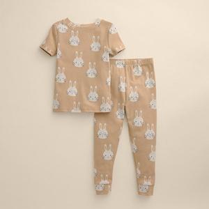 Детский комплект пижамы 4-12 лет Little Co. By Lauren Conrad, Beige Cute Bunnys