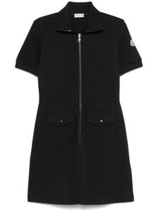 Мини-платье-поло Moncler пике, синий