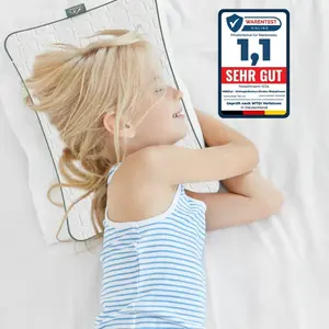 Подушка HERZtal для младенцев/детей, сертифицированная, для спокойного сна, экологичная, для детей 6-10 лет Adam & Eve