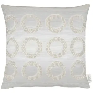 Декоративная подушка 1710 Чехол для подушки без наполнителя, 1 штука Apelt, Natur/beige + Kreise