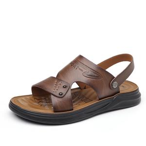 POPULAR ROUSE PR Мужские пляжные сандалии коричневые, цвет Brown