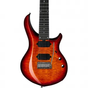 Электрогитара Sterling by Music Man MAJ270 Majesty 7 DiMarzio John Petrucci Signature 7-String Electric Guitar - Blood Orange Burst