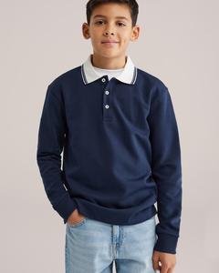 WE Fashion Лонгслив в темно-синем цвете