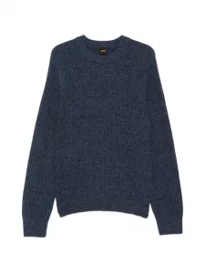 Фактурный свитер Boss, синий