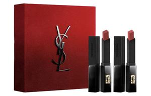 Набор помад ограниченный выпуск косметика легко растушевывается натуральный тон комплект из 2 SAINT LAURENT