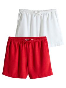 Брюки свободного кроя The Set, цвет Red/White