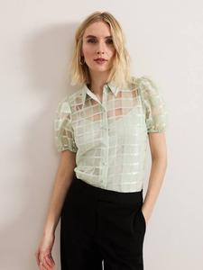 Полупрозрачная блузка Angie Check Phase Eight, Green