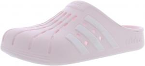 Унисекс сабо Adidas Adilette для взрослых, белый/розовый